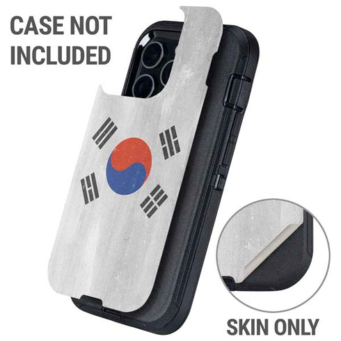 South Korean Flag Distressed Otterbox Defender iPhone Skin